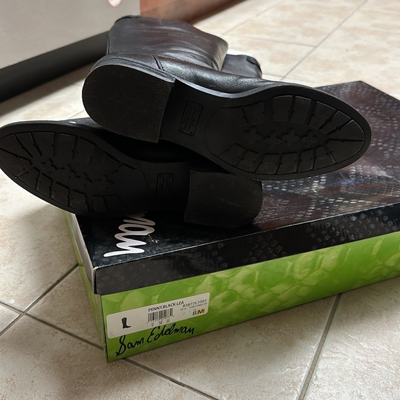 Sam Edelman Penny Riding Boots, black, size 8 - Picture 3 of 3